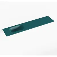 Mondiaz eden smag solid surface inleg wastafel voor toiletmeubel 100 cm. Positie wasbak links