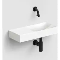 Clou Fonteinset vale incl. Toebehoren 7x45 cm mat wit
