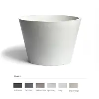 Urbi et Orbi Opzet wastafel circum beton 38x31 cm licht grijs
