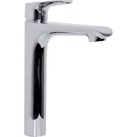 Boss & Wessing BWS Wastafelmengkraan Marta Eenhendel Hoog 26cm model Chroom