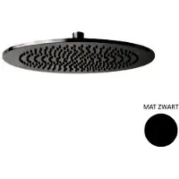 Sanimex Hoofddouche giulini rond 25 cm mat zwart