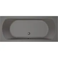 Xenz Lagoon badkuip 180x80x50cm antraciet