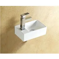 Sanilux Fontein new wonder 30x18,5x9,5 cm met afvoer en kraan keramiek wit