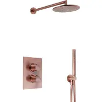Salenzi Giro inbouw regendouche set type 5 geborsteld koper