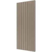 Plieger Designradiator Cavallino Retto Dubbel 1936 Watt Middenaansluiting 180x75,4 cm Zandsteen