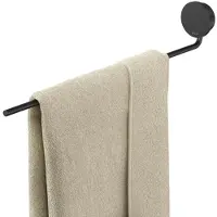 Geesa Handdoekrek 1 arm Opal Zwart