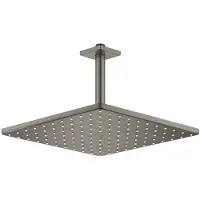 GROHE Regendoucheset Rainshower Mono Cube 31 cm met Plafondarm Hard Graphite Geborsteld