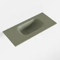 Mondiaz EDEN Army solid surface inleg wastafel voor toiletmeubel 50cm. Positie wasbak rechts