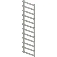 Boss & Wessing Designradiator bws tubi handdoekrek 175x60 cm zij-onderaansluiting mat grijs