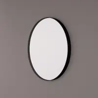 HiPP Spiegel design spv 8200 rond 60x60 cm met frame mat zwart