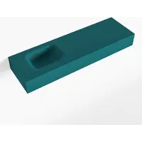 Mondiaz LEX Smag vrijhangende solid surface wastafel 100cm. Positie wasbak links