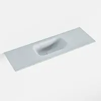 Mondiaz eden clay solid surface inleg wastafel voor toiletmeubel 70 cm. Positie wasbak midden