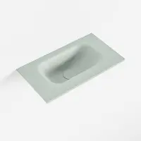 Mondiaz eden greey solid surface inleg wastafel voor toiletmeubel 40 cm. Positie wasbak midden