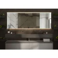 Martens & Meijer Spiegel praag 160x70 cm met indirecte en direct verlichting en spiegelverwarming