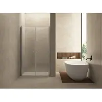 Wiesbaden Luke Dubbele pendeldeur in nis 800x2000 6mm glas met NANO coating
