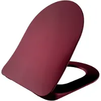 Boss & Wessing Toiletzitting BWS Met Inox Scharnieren Softclose Berry Bordeaux