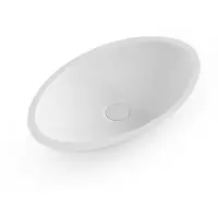 EH Design Waskom Opbouw Biella 590x350x75 mm Solid Surface Mat Wit