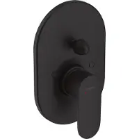 Hansgrohe Inbouw badmengkraan vernis blend eengreeps ovaal mat zwart