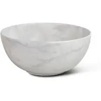 Globo Waskom t-edge rond 37x16 cm zonder overloop marmo di carrara