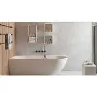 Ideavit Hoekbad SolidNova-CL 180x80x56 cm Links Mat Wit