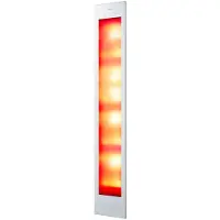 Sunshower deluxe white uv en infrarood inbouwapparaat 32x187x16 cm aluminium wit