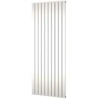 Plieger Designradiator cavallino retto enkel 1666 watt middenaansluiting 200x75,4 cm zilver metallic