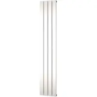 Plieger Designradiator cavallino retto enkel 666 watt middenaansluiting 200x29,8 cm wit structuur