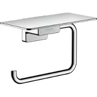 Hansgrohe AddStoris - Toiletrolhouder met planchet, chroom 41772000