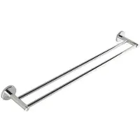 Aqualine Samba - Dubbel handdoekhouder 60 cm, chroom SB111