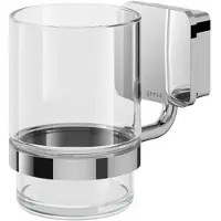 Geesa Glashouder Topaz Met Drinkglas Chroom