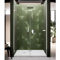 Lacus Nisdeur s.pietro 100x200 tweedelig chroom