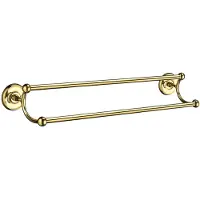 Smedbo Handdoekhouder Villa Met Dubbele Stang 61 x 14.7 cm Gepolijste Messing