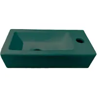 Best design Fontein Morrano 37x18x9 cm Rechts Mat Groen
