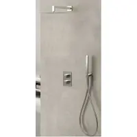 Sanimex Inbouw regendouche set design giulini thermostatisch vierkante hoofddouche chroom