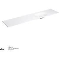Clou Hammock wastafelblad, enkele waskom 220cm, aluite