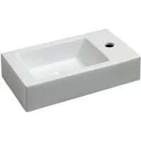 Wiesbaden Rhea fontein rechts 45.5x26x12cm wit