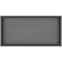 Best design Inbouwnis Best-Design Lotus 61x30.5x7 cm Gunmetal