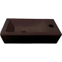 Best design Fontein morrano 37x18x9 cm rechts mat donkerbruin