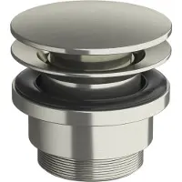 Hotbath archie afvoerplug always open met schroef rond rvs 316 ar708ix