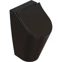 Globo Hangend Urinoir Forty3 30x35x56cm Met voorbereide Gaten Mat Zwart