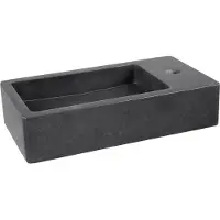 Differnz Fontein hura i 40x22 cm basaltsteen bombai black