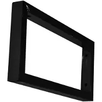 Wiesbaden Ophangbeugel vierkant 460 x 220 mat zwart