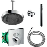 Hansgrohe Rainfinity Regendoucheset met Plafondarm Powderrain 250 Chroom