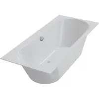Xenz Ligbad Beterbad Madeira 170x75 cm Inclusief Badpoten Wit