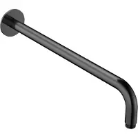 Hotbath Wandarm Ace 42 cm Gepolijst Zwart PVD
