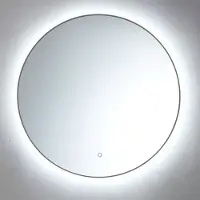 Sanilux Spiegel Rond Met LED Verlichting 3 Kleuren Instelbaar & Dimbaar 100cm Gunmetal