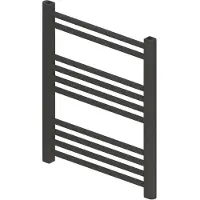 Boss & Wessing Designradiator BWS Vertico Multirail 60x60 cm Antraciet Zij-Onderaansluiting