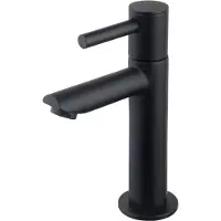 Boss & Wessing Bws danu xl 15 cm toiletkraan 1/2'' met keramisch binnenwerk mat zwart