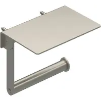 Ivy Aia Accessoires Toiletrolhouder met platteau Geborsteld nickel PVD