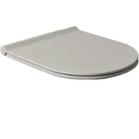Salenzi Toiletzitting form slim mat grijs